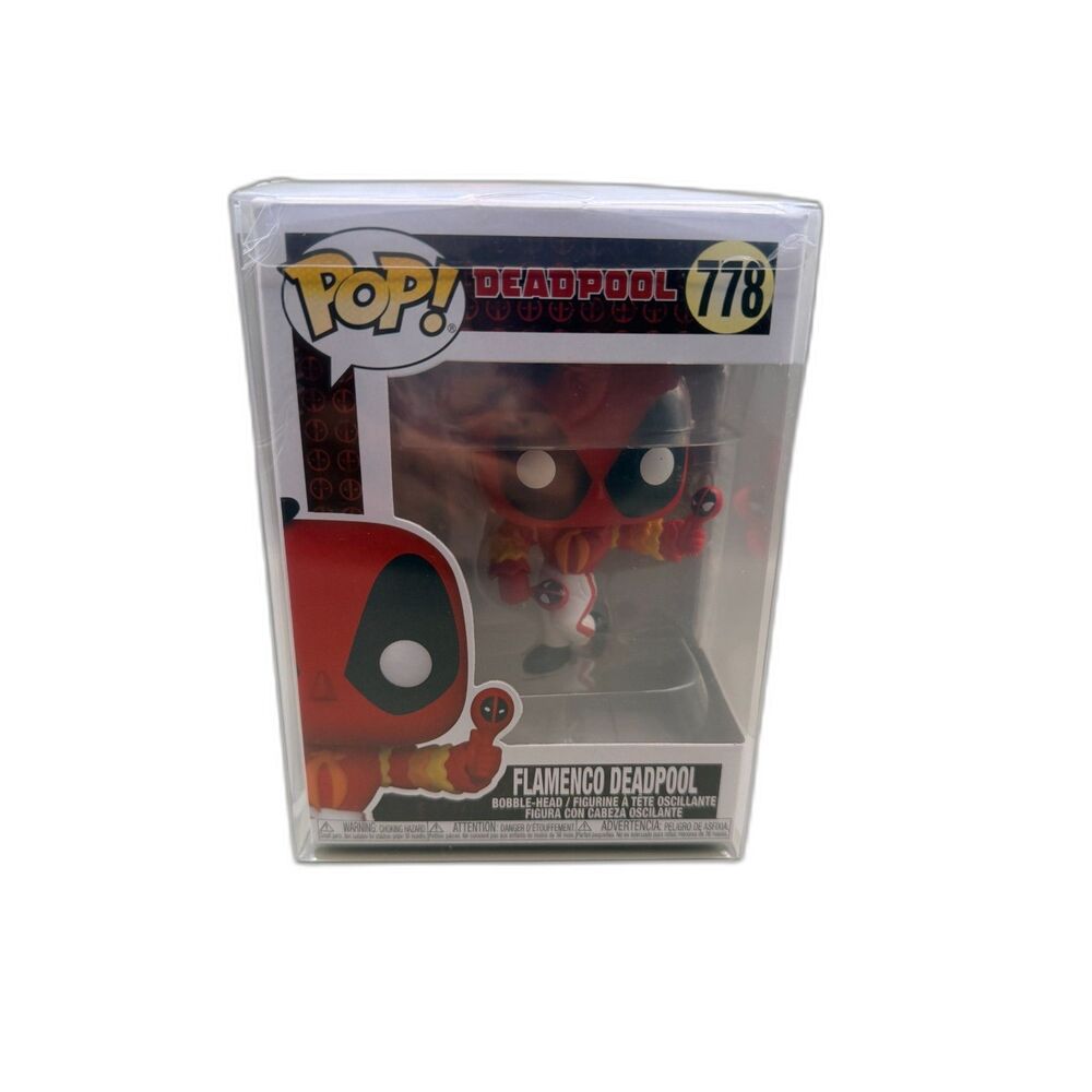 Funko Pop Marvel Deadpool Flamenco Deadpool #778 Vinyl Bobble-Head w/ Protector